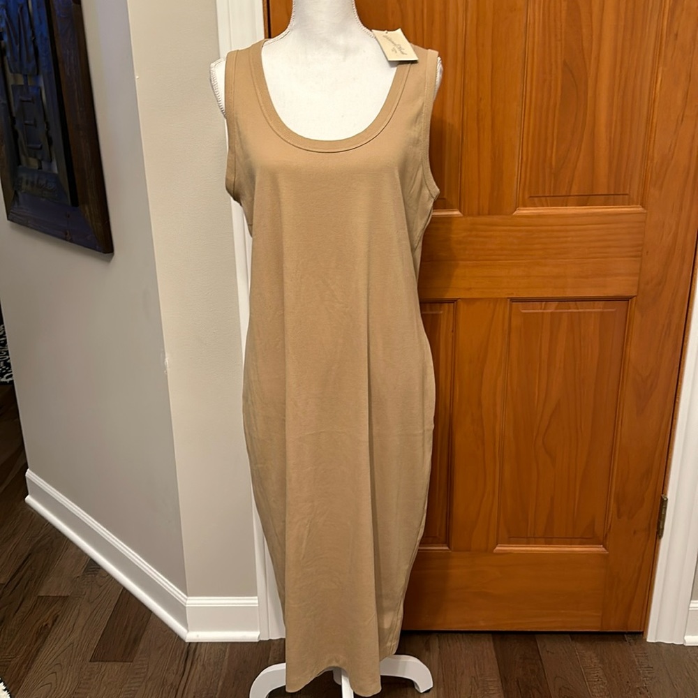 New Women’s Tan Midi Dress